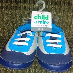 NEW Child of Mine Blue Infant Sneakers